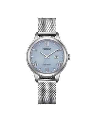 Orologio Acciaio Ice Blue Lady Elegance Eco Drive Donna Citizen