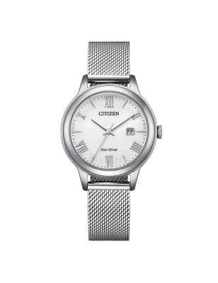Orologio Acciaio Bianco Lady Elegance Eco Drive Donna Citizen