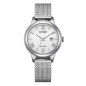 Orologio Acciaio Bianco Lady Elegance Eco Drive Donna Citizen