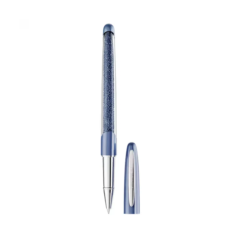 Penna Roller Crystalline Nova Blu Cromato Swarovski Penna Roller Crystalline Nova Blu Cromato Swarovski