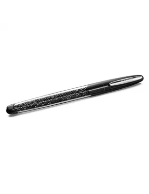 Penna Roller Crystalline Nova Nera Cromato Swarovski