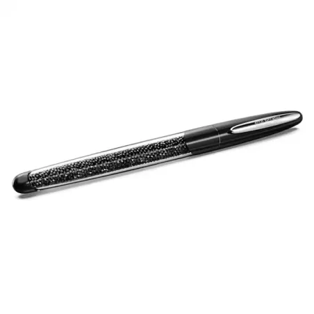 Penna Roller Crystalline Nova Nera Cromato Swarovski