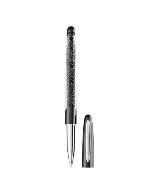 Penna Roller Crystalline Nova Nera Cromato Swarovski