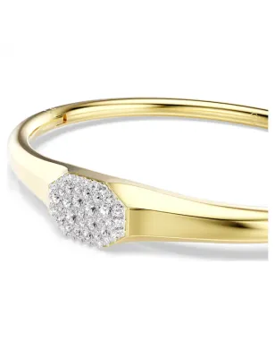 Bracciale rigido Dextera placcato color oro mis.M Donna Swarovski