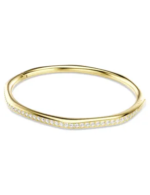 Bracciale rigido dorato Dextera Octagon mis.M Swarovski