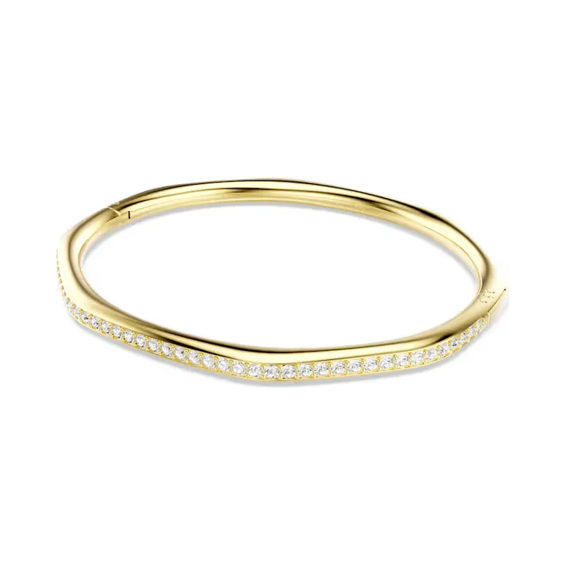 Bracciale rigido dorato Dextera Octagon mis.M Swarovski