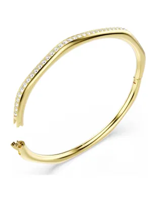 Bracciale rigido dorato Dextera Octagon mis.M Swarovski