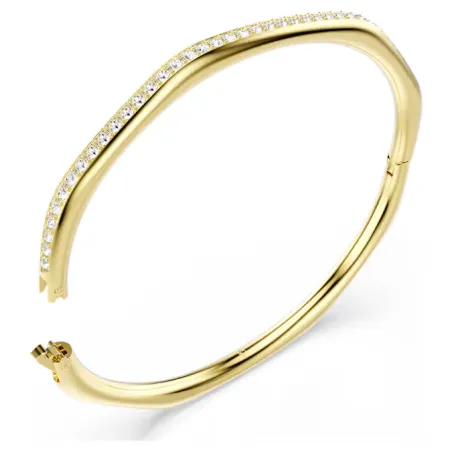 Bracciale rigido dorato Dextera Octagon mis.M Swarovski