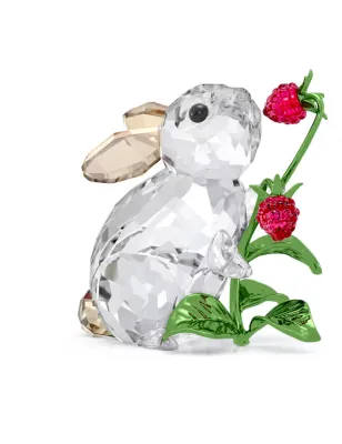 Decorazione Idyllia Coniglio e Lamponi Swarovski