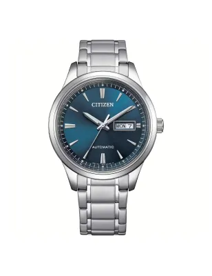 Orologio Blu Acciaio Meccanico Day Date Automatico Uomo Citizen