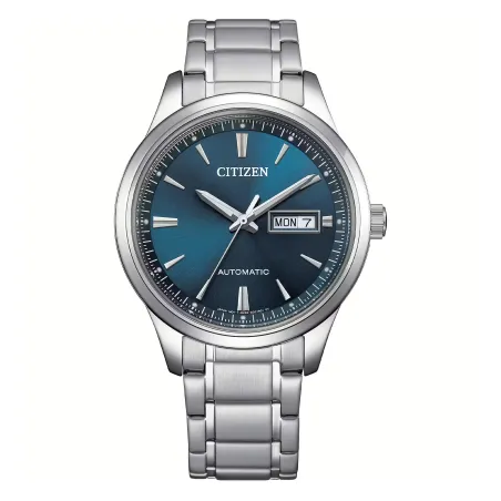 Orologio Blu Acciaio Meccanico Day Date Automatico Uomo Citizen
