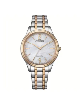 Orologio Bicolor Oro Rosa Madreperla Lady Elegance Donna Citizen