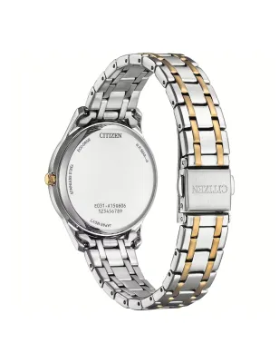 Orologio Bicolor Oro Rosa Madreperla Lady Elegance Donna Citizen
