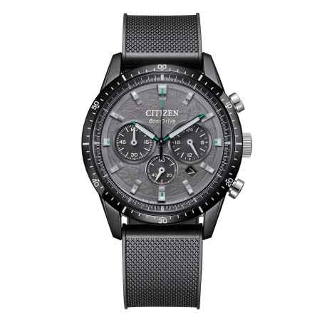 Orologio Grigio Nero Acciaio T9 Crono Eco Drive Uomo Citizen