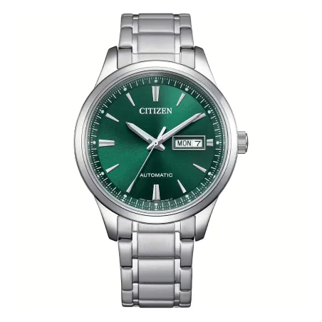 Orologio Verde Acciaio Meccanico Day Date Automatico Uomo Citizen