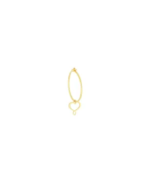 Monorecchino 18Kt cerchio piccolo Cuore Maman Donna Maman et Sophie