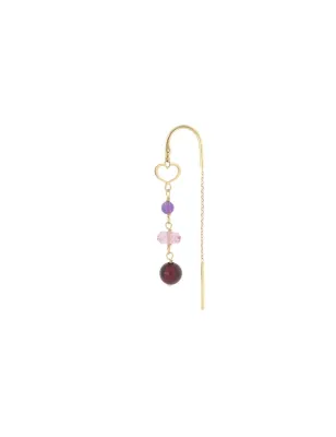 Monorecchino 18Kt Nuvole Rosso Donna Maman et Sophie