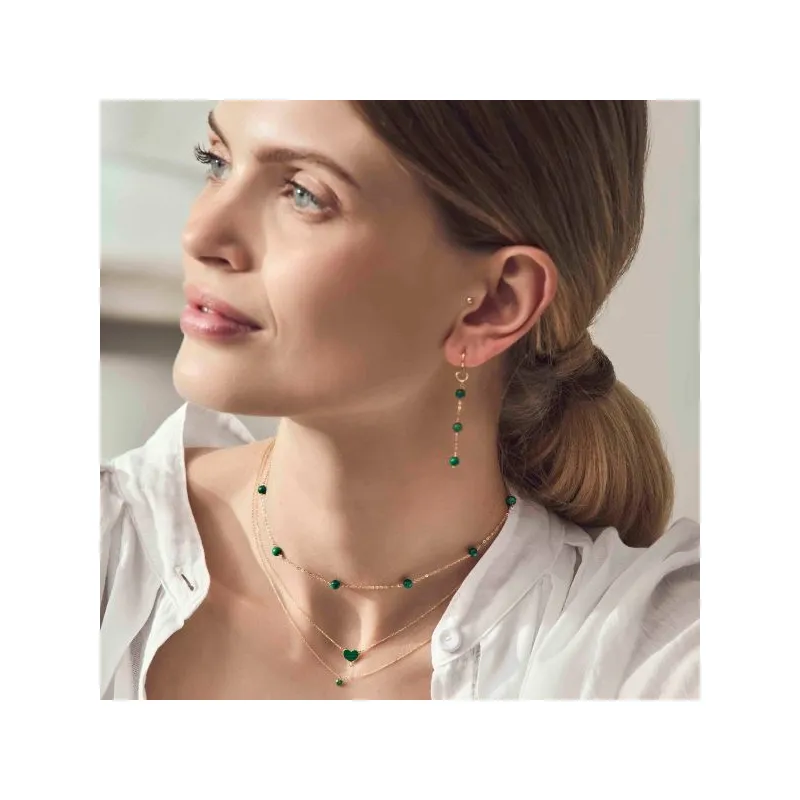 Girocollo 18Kt sfere di Malachite Donna Maman et Sophie Girocollo 18Kt sfere di Malachite Donna Maman et Sophie