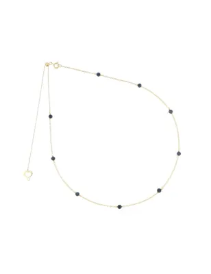 Girocollo 18Kt sfere di Zaffiro blu Donna Maman et Sophie