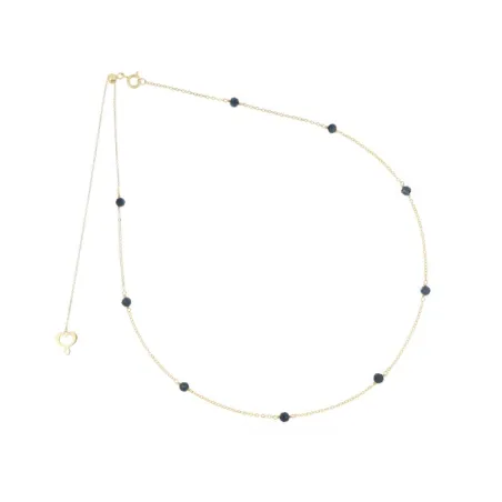 Girocollo 18Kt sfere di Zaffiro blu Donna Maman et Sophie