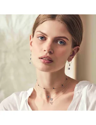 Girocollo 18Kt sfere di Zaffiro blu Donna Maman et Sophie