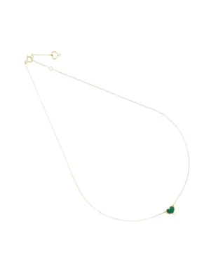 Girocollo 18Kt cuore Maman malachite Donna Maman et Sophie