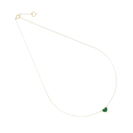 Girocollo 18Kt cuore Maman malachite Donna Maman et Sophie