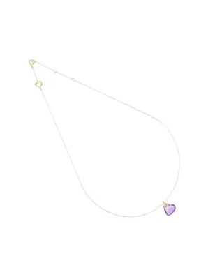 Girocollo 18Kt Battito cuore viola Donna Maman et Sophie