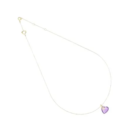 Girocollo 18Kt Battito cuore viola Donna Maman et Sophie