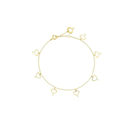 Bracciale 18Kt sette cuori Maman pendenti Donna Maman et Sophie