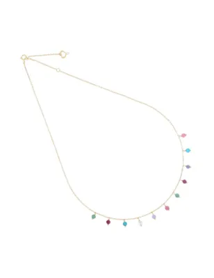 Girocollo 18Kt Pietre pendenti multicolor Donna Maman et Sophie