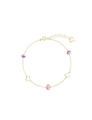 Bracciale 18Kt Nuvole e catene rosa Donna Maman et Sophie