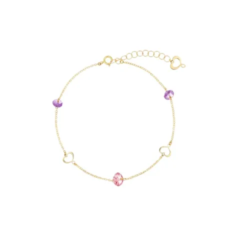 Bracciale 18Kt Nuvole e catene rosa Donna Maman et Sophie