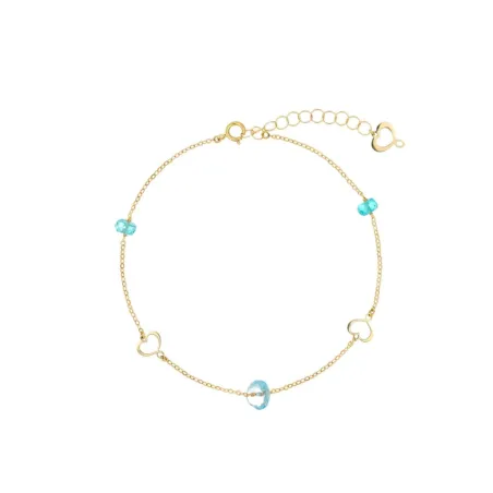 Bracciale 18Kt Nuvole e catene azzurro Donna Maman et Sophie