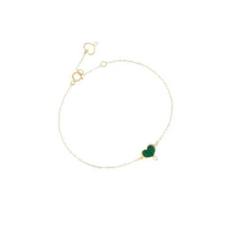Bracciale 18Kt Cuore Maman malachite Donna Maman et Sophie