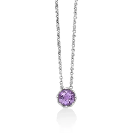 Collana Unica Colibrì con Ametista piccola Donna Miluna