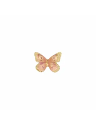 Monorecchino Farfalla smalto rosa Donna Maman et Sophie