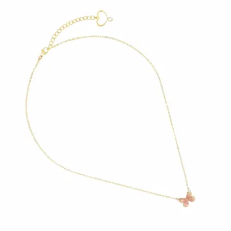 Girocollo Farfalla smalto rosa Donna Maman et Sophie