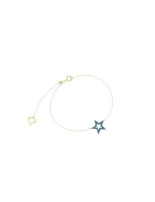 Bracciale 18Kt Stella traforata Polvere Blu Donna Maman et Sophie