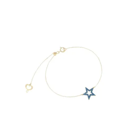 Bracciale 18Kt Stella traforata Polvere Blu Donna Maman et Sophie