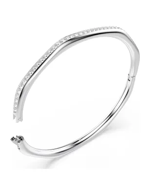 Bracciale rigido Dextera Forma ottagonale Rodio M Donna Swarovski