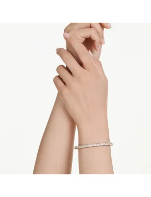 Bracciale rigido Sublima Pavé a neve Dorato M Donna Swarovski