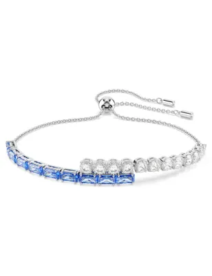 Bracciale Matrix taglio misto bianco e blu Donna Swarovski