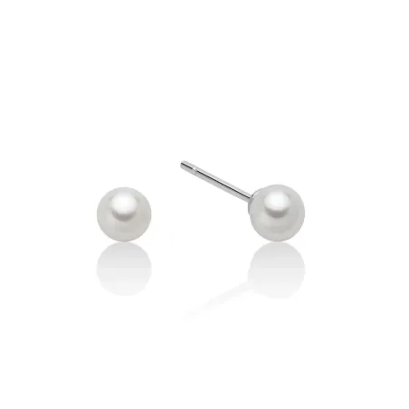 Orecchini Perle gemelle Oriente 4-4,5 mm Oro bianco Donna Miluna