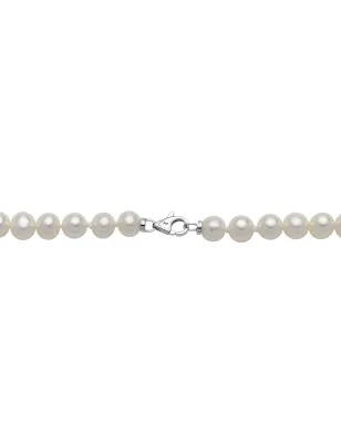 Collana di perle Oriente 40 cm con chiusura in oro bianco Donna Miluna