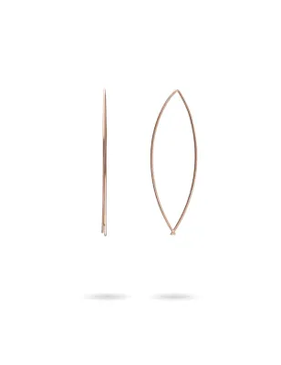 Orecchini Filodamore Pesciolino Oro rosa 9Kt Donna Rubinia