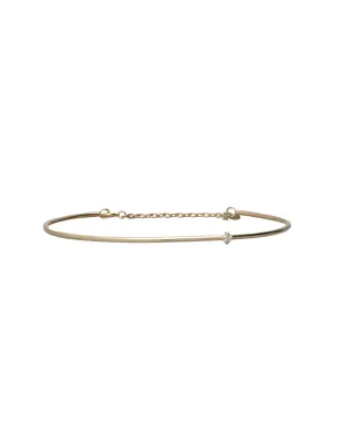 Bracciale rigido Filodamore in Oro Giallo con Diamantino Donna Rubinia