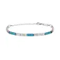 Bracciale Fusion acciaio lava e pietre turchesi Uomo Breil