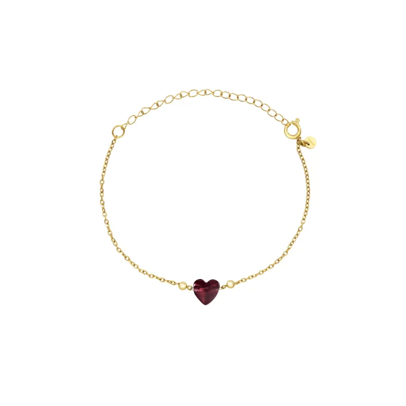 Bracciale dorato Candy con rodolite Donna Breil