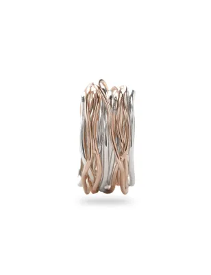 Anello Filodellavita 13 Fili in Oro Rosa m 13 Donna Rubinia